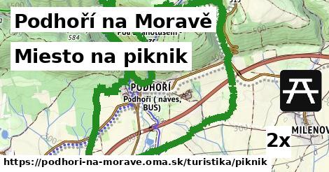 miesto na piknik v Podhoří na Moravě