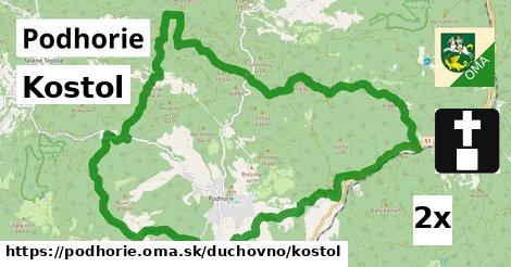 Kostol, Podhorie