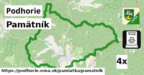 Pamätník, Podhorie