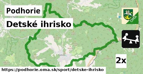 detské ihrisko v Podhorie