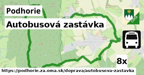 Autobusová zastávka, Podhorie, okres ZA