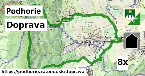 doprava v Podhorie, okres ZA