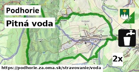 Pitná voda, Podhorie, okres ZA