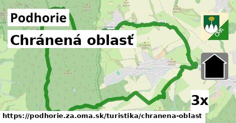 chránená oblasť v Podhorie, okres ZA