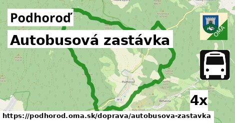 Autobusová zastávka, Podhoroď