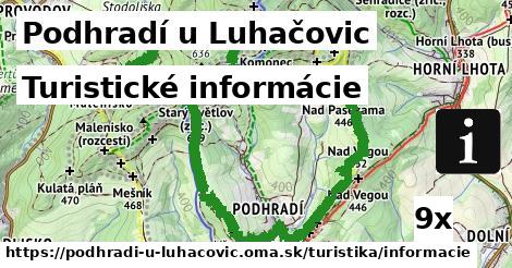 Turistické informácie, Podhradí u Luhačovic