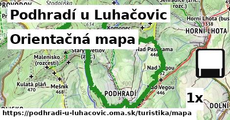 Orientačná mapa, Podhradí u Luhačovic