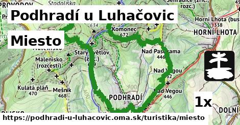 miesto v Podhradí u Luhačovic