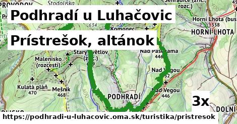 Prístrešok, altánok, Podhradí u Luhačovic