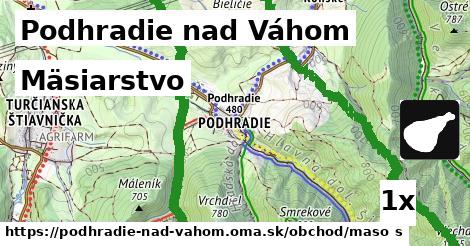 Mäsiarstvo, Podhradie nad Váhom