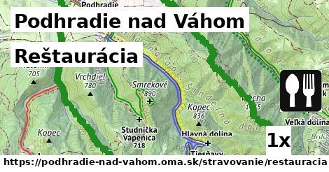 Reštaurácia, Podhradie nad Váhom