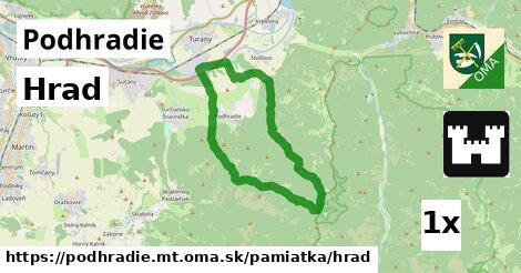 hrad v Podhradie, okres MT