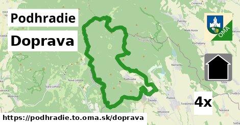 doprava v Podhradie, okres TO