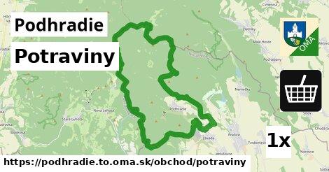 Potraviny, Podhradie, okres TO