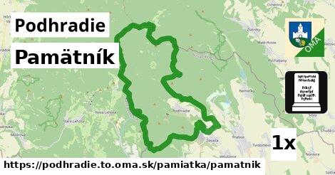 Pamätník, Podhradie, okres TO