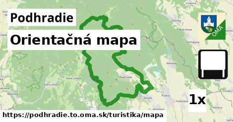 Orientačná mapa, Podhradie, okres TO