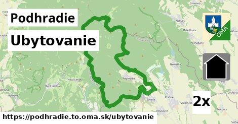 ubytovanie v Podhradie, okres TO