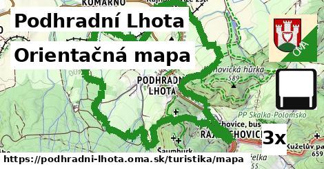 Orientačná mapa, Podhradní Lhota