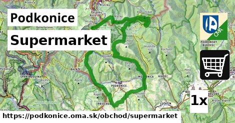 supermarket v Podkonice