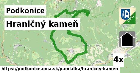 Hraničný kameň, Podkonice