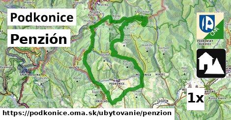 Penzión, Podkonice