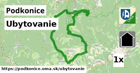 ubytovanie v Podkonice