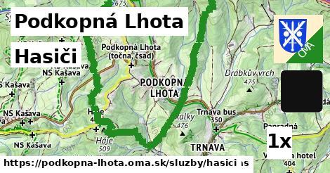 Hasiči, Podkopná Lhota