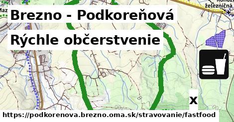 Všetky body v Brezno - Podkoreňová