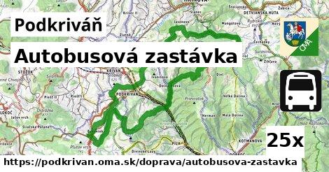 Autobusová zastávka, Podkriváň