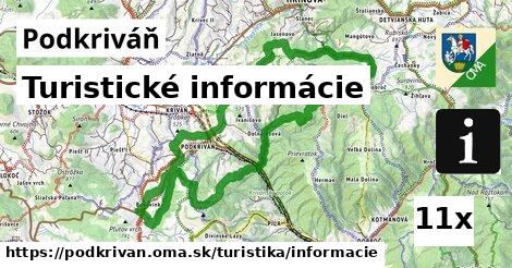 Turistické informácie, Podkriváň