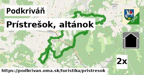 Prístrešok, altánok, Podkriváň