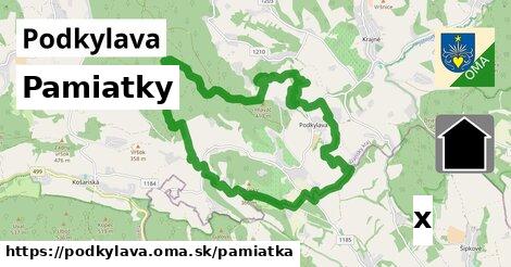 pamiatky v Podkylava