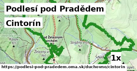 cintorín v Podlesí pod Pradědem