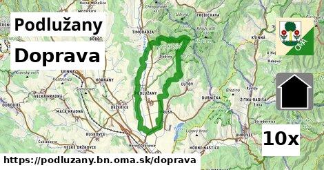 doprava v Podlužany, okres BN