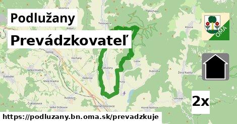 prevádzkovateľ v Podlužany, okres BN