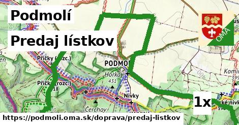 Predaj lístkov, Podmolí
