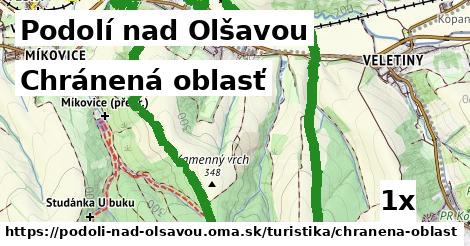chránená oblasť v Podolí nad Olšavou