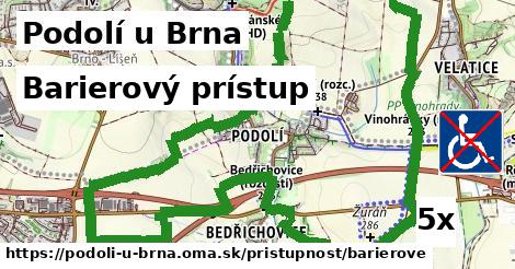 Barierový prístup, Podolí u Brna