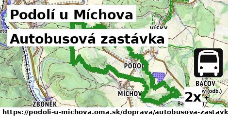 Autobusová zastávka, Podolí u Míchova