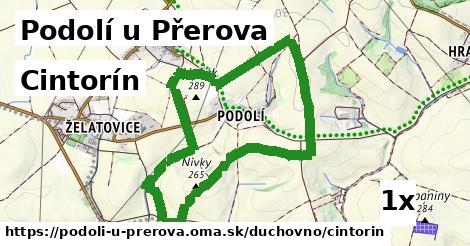 Cintorín, Podolí u Přerova