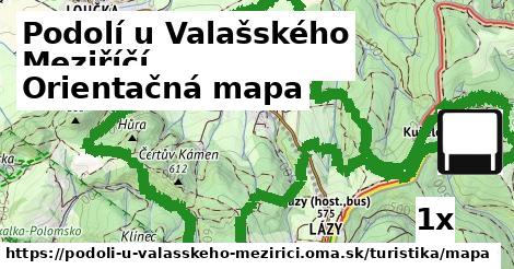Orientačná mapa, Podolí u Valašského Meziříčí