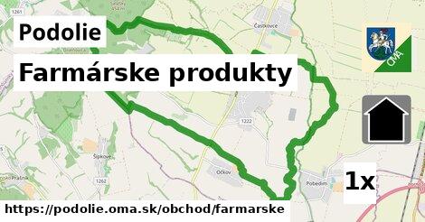 farmárske produkty v Podolie