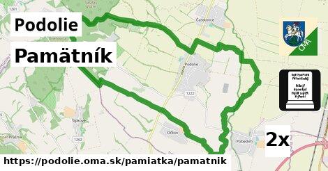 Pamätník, Podolie