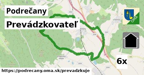 prevádzkovateľ v Podrečany