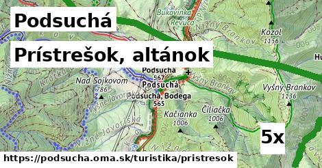 Prístrešok, altánok, Podsuchá