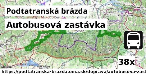 Autobusová zastávka, Podtatranská brázda