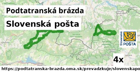 Slovenská pošta, Podtatranská brázda