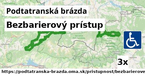 Bezbarierový prístup, Podtatranská brázda