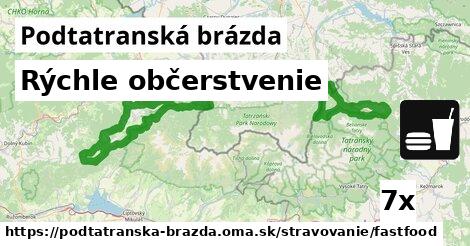 Rýchle občerstvenie, Podtatranská brázda