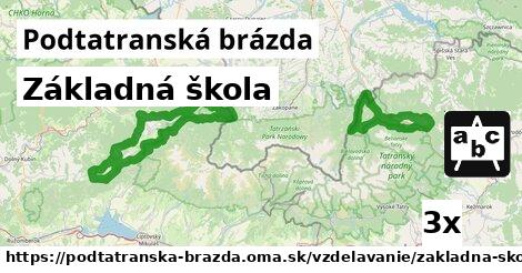 Základná škola, Podtatranská brázda